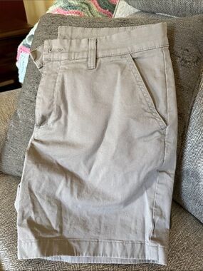 chubbies Men's Light Tan Flat Front Shorts 7”